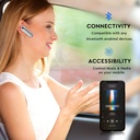 Bluetooth headset med 170mAh batteri og hvid farve