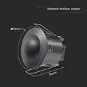 PIR loftsensor - helsort, maks. 500W LED, V-Tac Pro serie, 5 års producentgaranti