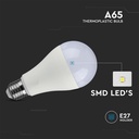 A65 LED Pære 17W E27 - Plastiklys, 6500K, 200D, 1710lm, RA80