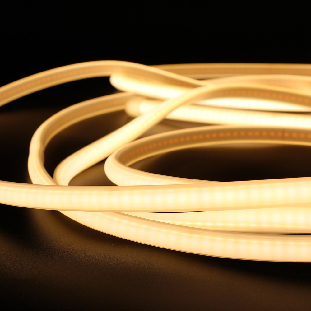 Vandtæt Neon COB strip - 230V, IP67, 288 LED, 11,5W/m, kan klippes hver 10cm