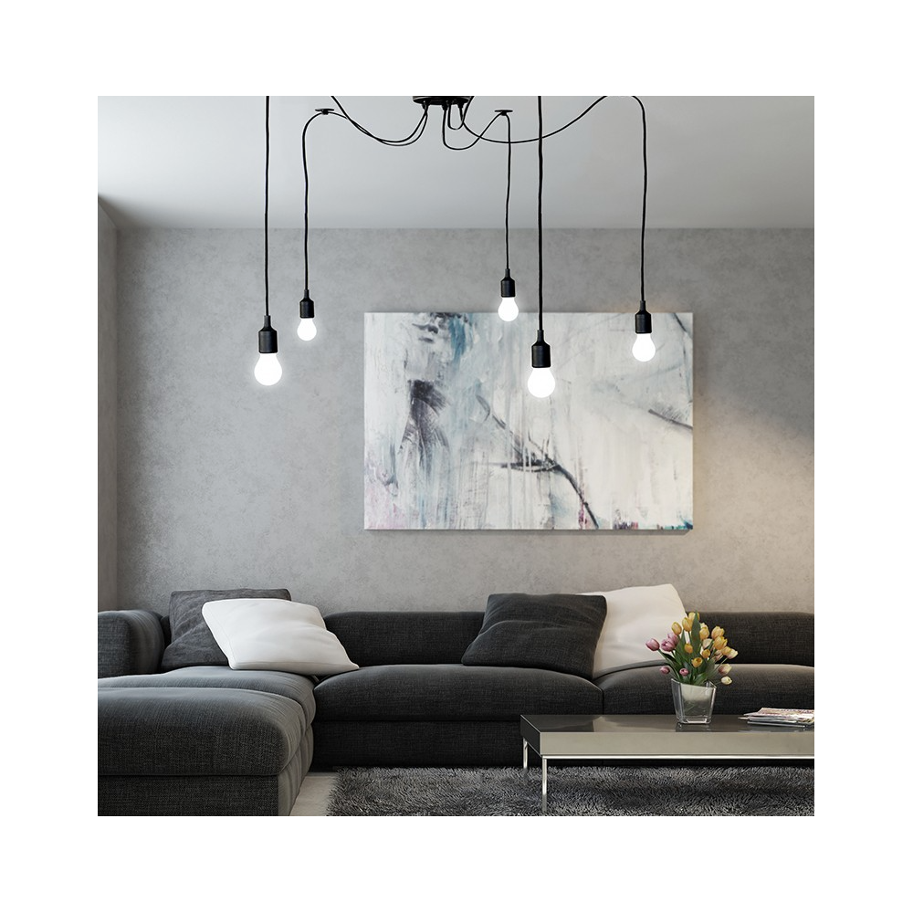 Edderkoppe loftslampe med E27 fatning og 1,5 meter stofledning - 230V输入