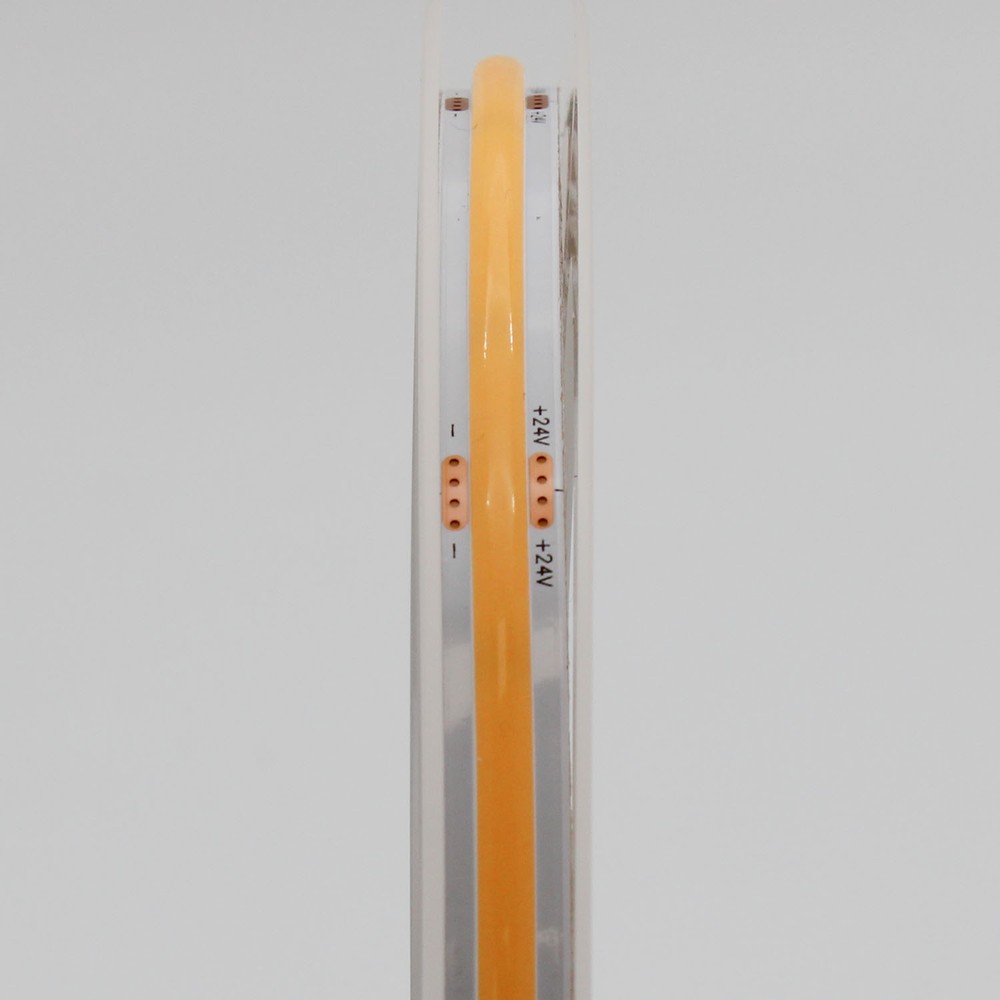 5m Dot-fri COB-LED-stripe - 12W/m, 320 LED pr. meter, RA90, 24V, IP20