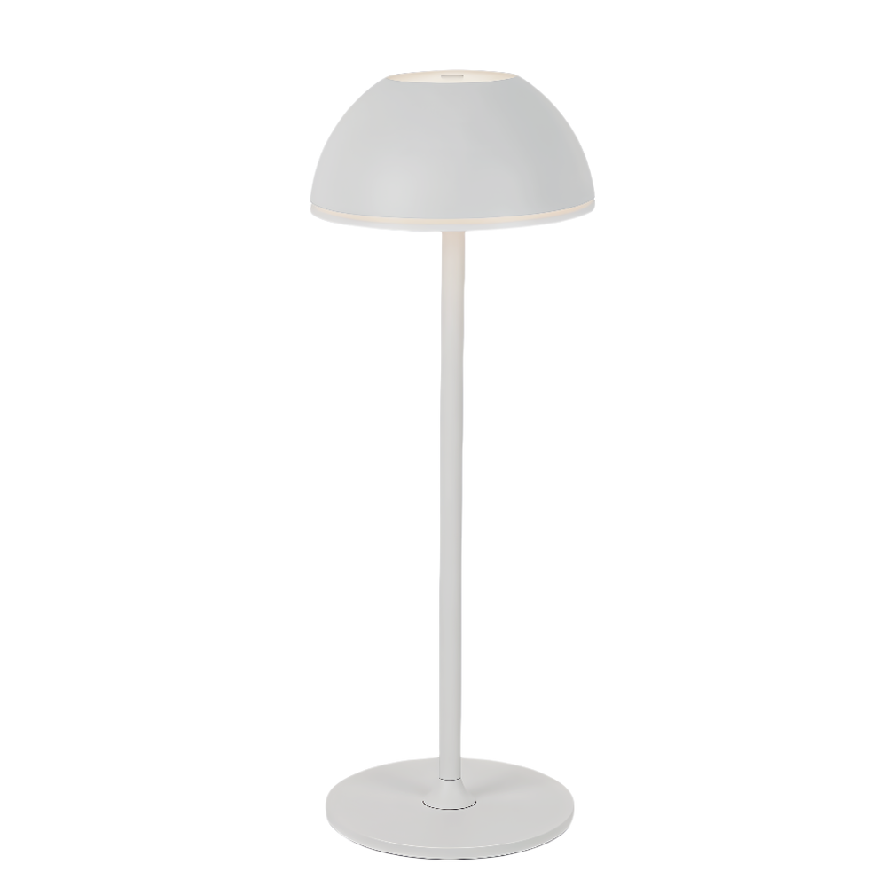 Opladelig LED bordlampe Inde/Ude - Grå, Touch Dæmpbar, 3i1, IP54 Udendørs, 3W, 300lm, RA80
