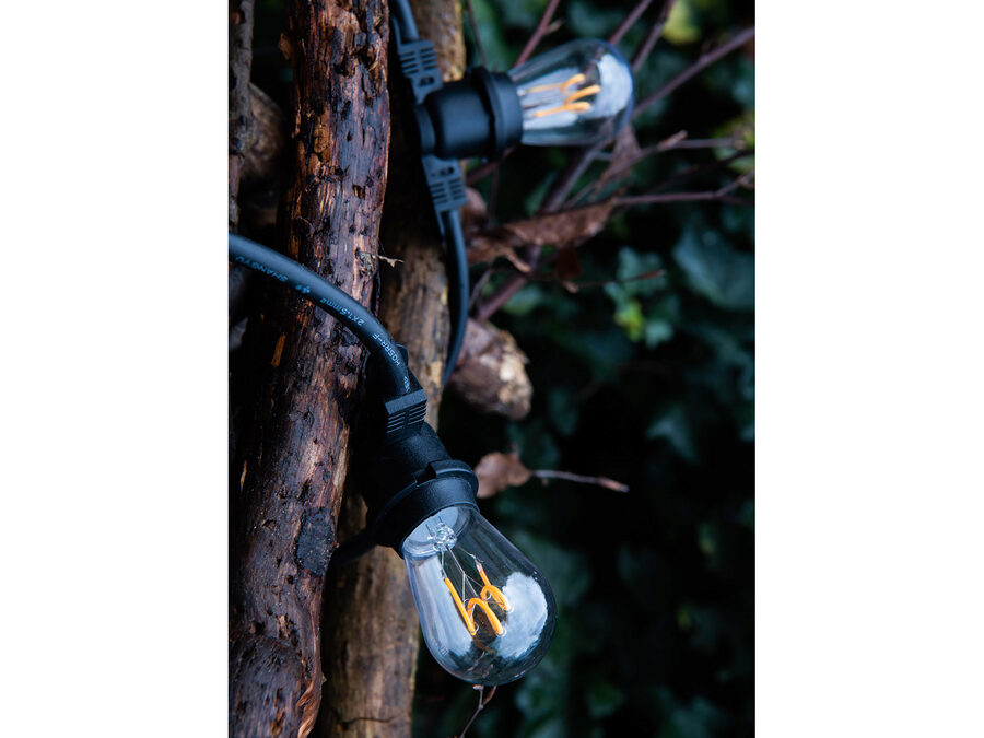 ST45 LED Filament Safe - 2W 2700K Klar slagfast plast