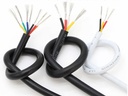 Multikabel - 5x0,05mm² trådet, Ø2,8mm, Sort (metervare)