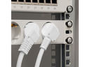 19" El-rackpanel - 9 x CEE7/3 hun, ON/OFF kontakt, Grå (2m)