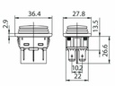 Vippekontakt - 2P ON-OFF-ON, 14A/250VAC (IP65)