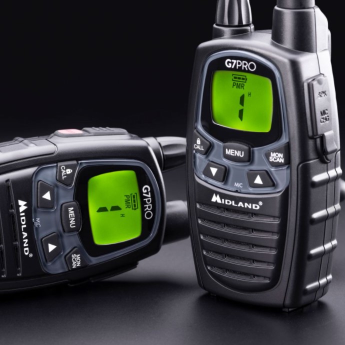 G7 PRO PMR446 håndradio sæt (4 pak i kuffert)