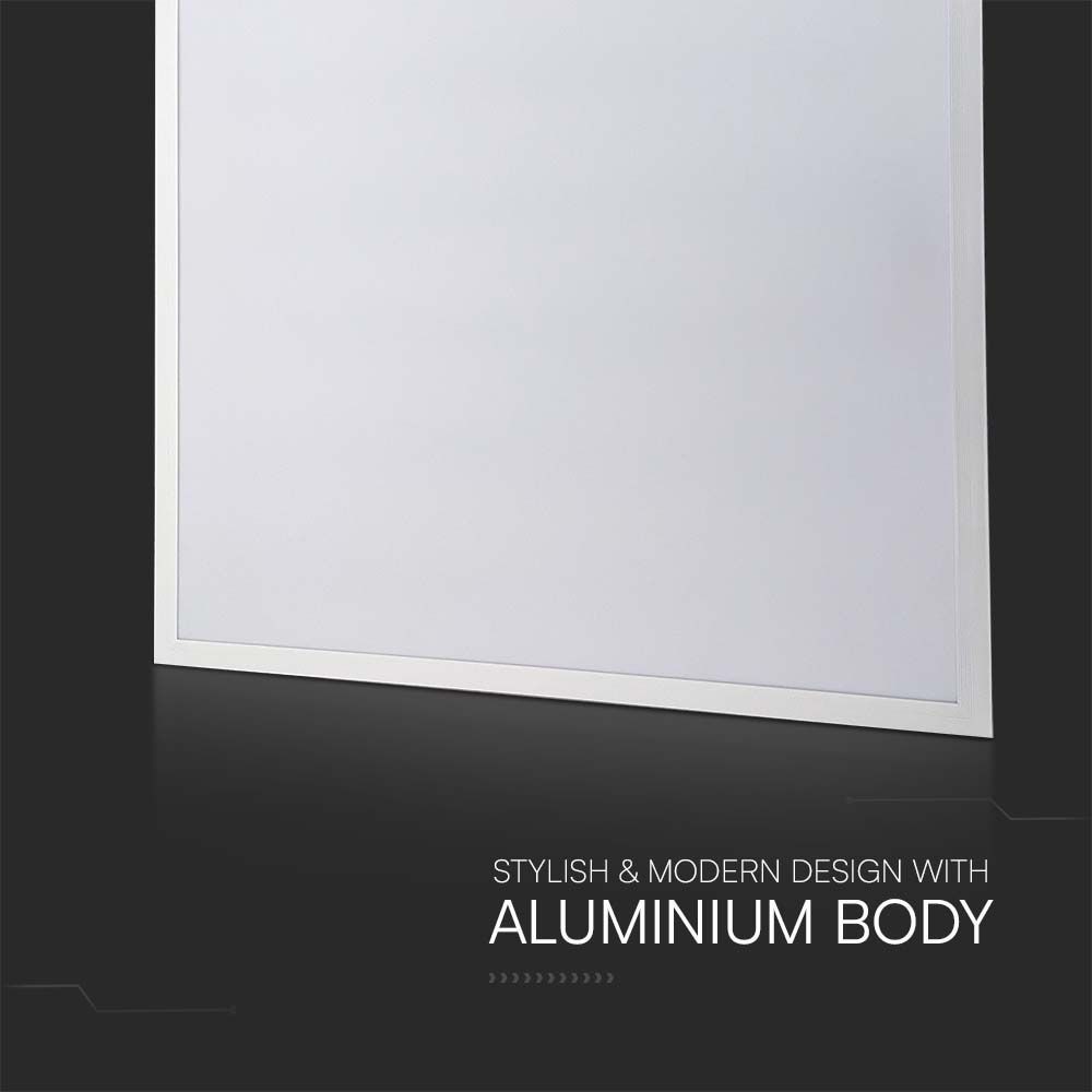 V-Tac 60x60 LED panel - 40W, 120lm/W, 5 års garanti, hvid kant