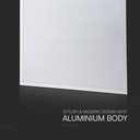 V-Tac 60x60 LED panel - 40W, 120lm/W, 5 års garanti, hvid kant