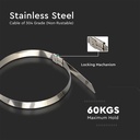 Kabelbindere - Rustfrit stål, 4,6*300 mm, 100 stk/pakke