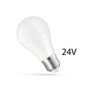 LED pære 8.5W E27 - 24V AC/DC, Varm hvid lysfarve, Spectrum, 850lm