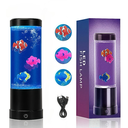 Fiskelampe RGB 23cm høj - Ø9 cm (perfekt til børn og barnlige sjæle)