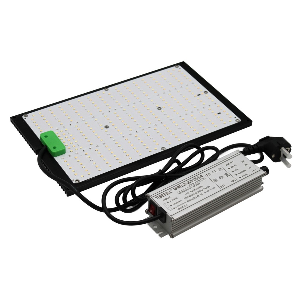 Quantum vækstlampe 120W inkl. ophæng, fuldt spektrum, justerbar lysstyrke, IP65