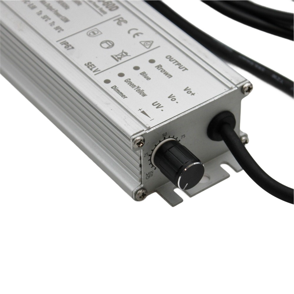 Quantum vækstlampe 120W inkl. ophæng, fuldt spektrum, justerbar lysstyrke, IP65