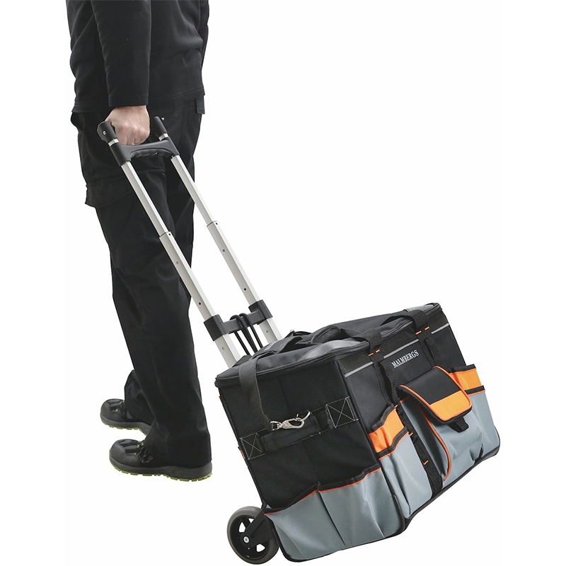 Værktøjstaske m. bærehåndtag og justerbar skulderrem