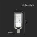 100W LED Gadelygte - Klar Hvidt Lys - Stærkt Lys - Vandtæt - Energibesparende - Lang Levetid - Høj Kvalitet