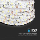 LED S-formet Stripelys 5W/m 3000K 12V IP20 5m/rulle