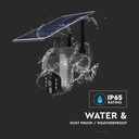 Trådløs HD Smart Solar Energi PTZ Kamera med Sensor i Sort til Hjemmet