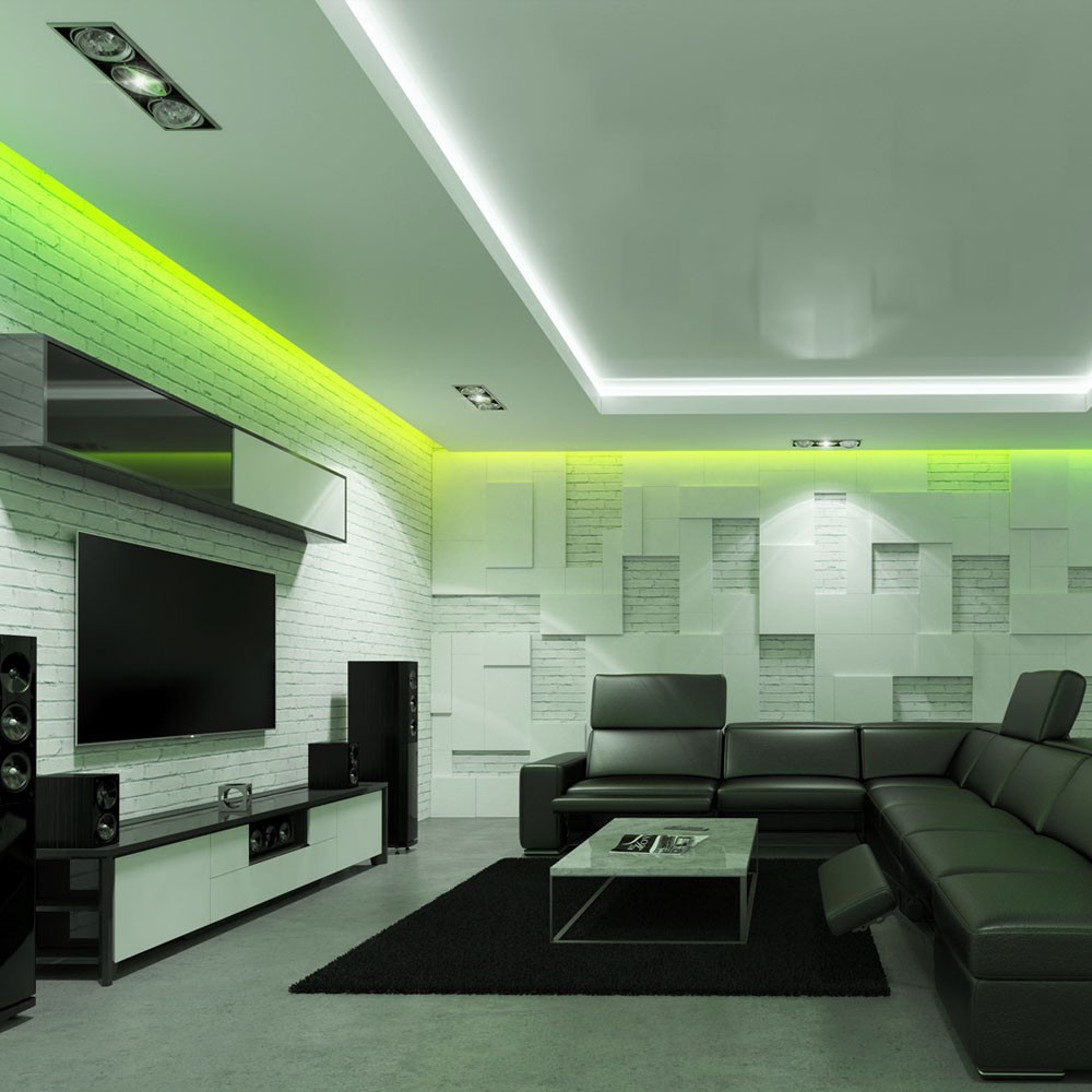 300 LED Stribelys Sæt 4.8W/m, IP20, 2x5m Rulle, RGB (EU stik)