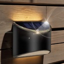 MIVO Solcelle LED Væglampe - Sort, Udendørs Væg-Effekt, 0,5W, 200lm (2 stk.)