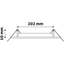 18W LED indbygningspanel - Erstatter 97W - Ø20,2 cm hul, Ø22 cm mål, 230V - 1490lm - RA80