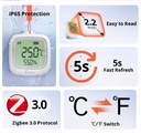 ZigBee SNZB-02WD - Temperatur- og Fugtighedssensor