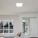 24W LED Dome - Samsung Chip, 4000K, Firkantet, Hvid Ramme, IP44 (inkl. 5 års producentgaranti)