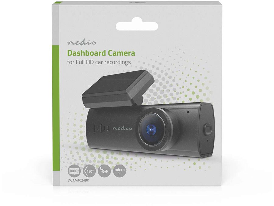 Dash Cam - 1080p HD, LCD, nattesyn, 150° vidvinkel