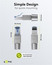 RJ45 modularstik m. trækaflastning - CAT6a STP (værktøjsfri)
