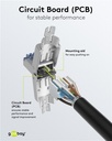 RJ45 modularstik m. trækaflastning - CAT6a STP (værktøjsfri)