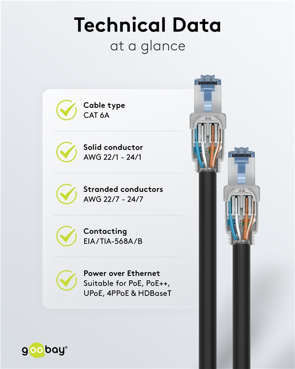 RJ45 modularstik m. trækaflastning - CAT6a STP (værktøjsfri)