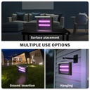 Sort solcelle insektlampe IP65 - 10W - Dækker 60m2 - Effekt: 1,3W