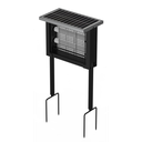 Solcelle insektlampe - Sort, IP65, 20W, dækker op til 120m2, Effekt: 1,3W - Til udendørs brug.
