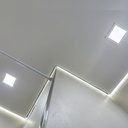 24W Bagbelyst Panel - 4000K, Firkantet LED Loftlampe med 2640lm og RA80 - Energibesparende belysning til ethvert rum