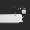 24W Bagbelyst Panel - 4000K, Firkantet LED Loftlampe med 2640lm og RA80 - Energibesparende belysning til ethvert rum