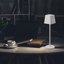 2W LED Bordlampe - 3000K, Hvid, Husdesign