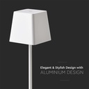 2W LED Bordlampe - 3000K, Hvid, Husdesign