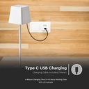 2W LED Bordlampe - 3000K, Hvid, Husdesign