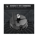 100W Solara LED højtbay med Sosen driver, 190lm/w, IP65, 0-10V dæmpbar, 5 års garanti