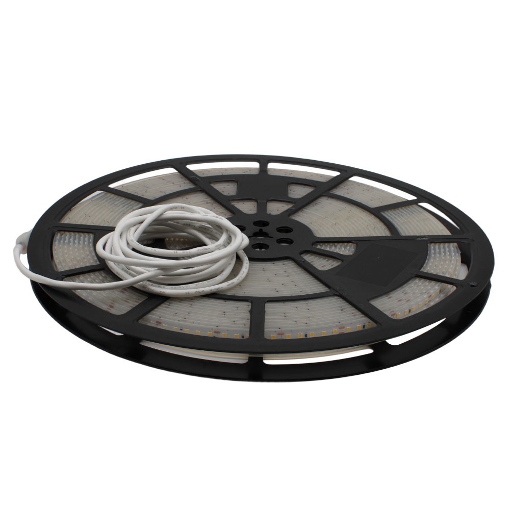 15m Vandtæt LED Pool Strip med 120 LED pr. meter, 7,5W/m, 24V, IP68, RA80, 750lm/m - Ideel til poolbelysning