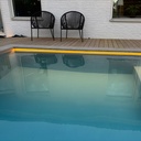 15m Vandtæt LED Pool Strip med 120 LED pr. meter, 7,5W/m, 24V, IP68, RA80, 750lm/m - Ideel til poolbelysning
