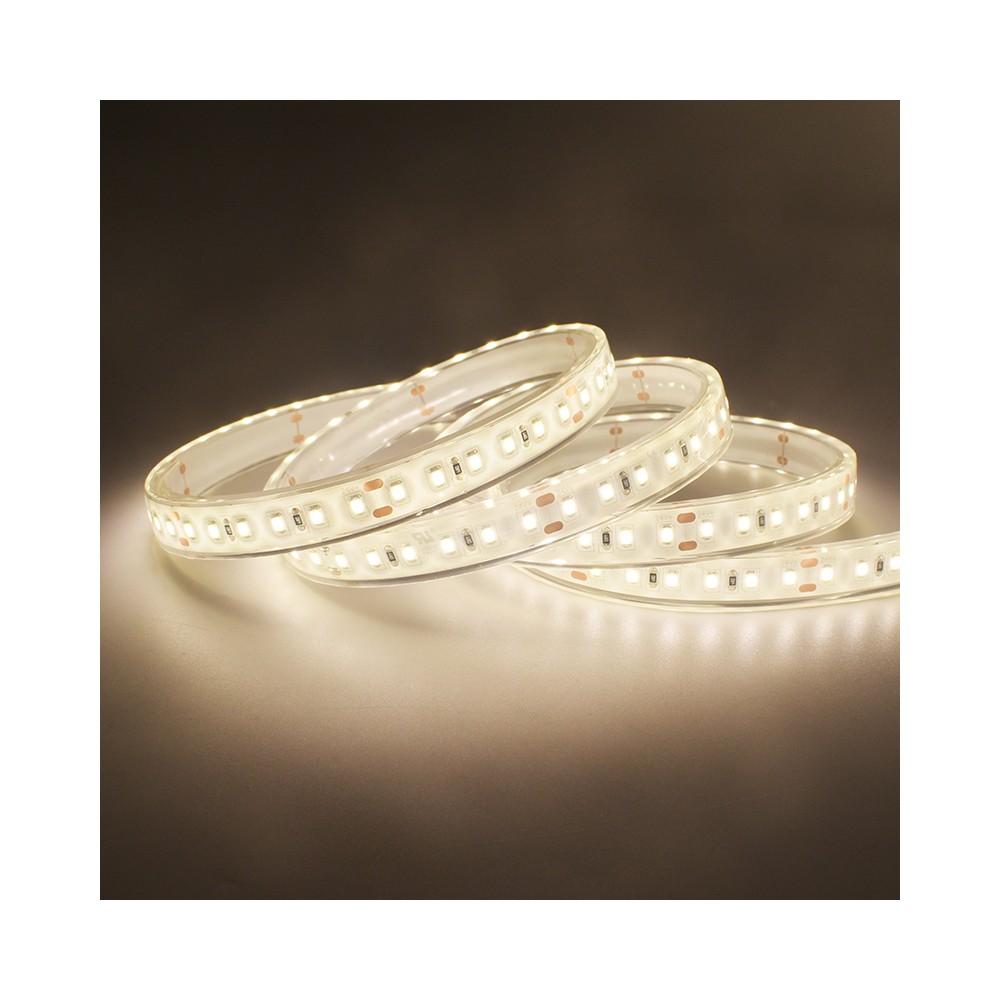 15m Vandtæt LED Pool Strip med 120 LED pr. meter, 7,5W/m, 24V, IP68, RA80, 750lm/m - Ideel til poolbelysning
