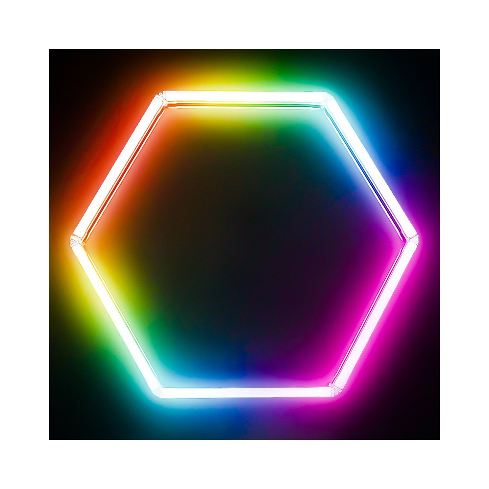 Hexagon RGBIC 1 felt sæt med Bluetooth controller og strømforsyning - 20W - 230V input