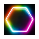 Hexagon RGBIC 1 felt sæt med Bluetooth controller og strømforsyning - 20W - 230V input