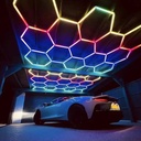 Hexagon RGBIC 4 felter komplet sæt med Bluetooth controller - 64W
