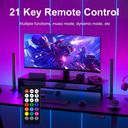 RGBIC ambient light bar - 42cm med Bluetooth og 5W effekt, inkl. 2 stk. USB-input, 5V, til stemningsfuld belysning