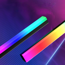 2 stk. RGBIC ambient light bar - 32cm, Bluetooth, 5W effekt, 5V USB-indgang