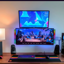 RGBIC musiksynkroniseringsbordlampe - 18cm, indbygget batteri, Bluetooth, 3W effekt, 5V USB input