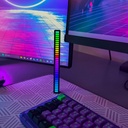 RGBIC musiksynkroniseringsbordlampe - 18cm, indbygget batteri, Bluetooth, 3W effekt, 5V USB input